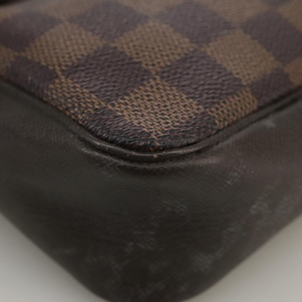 Louis Vuitton Trousse Makeup Brown Canvas Clutch Bag (Pre-Owned)