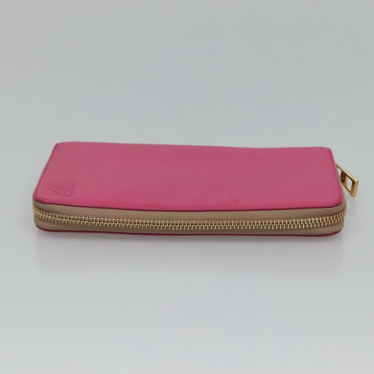 Loewe Anagram Pink Leather Wallet (Pre-Owned)