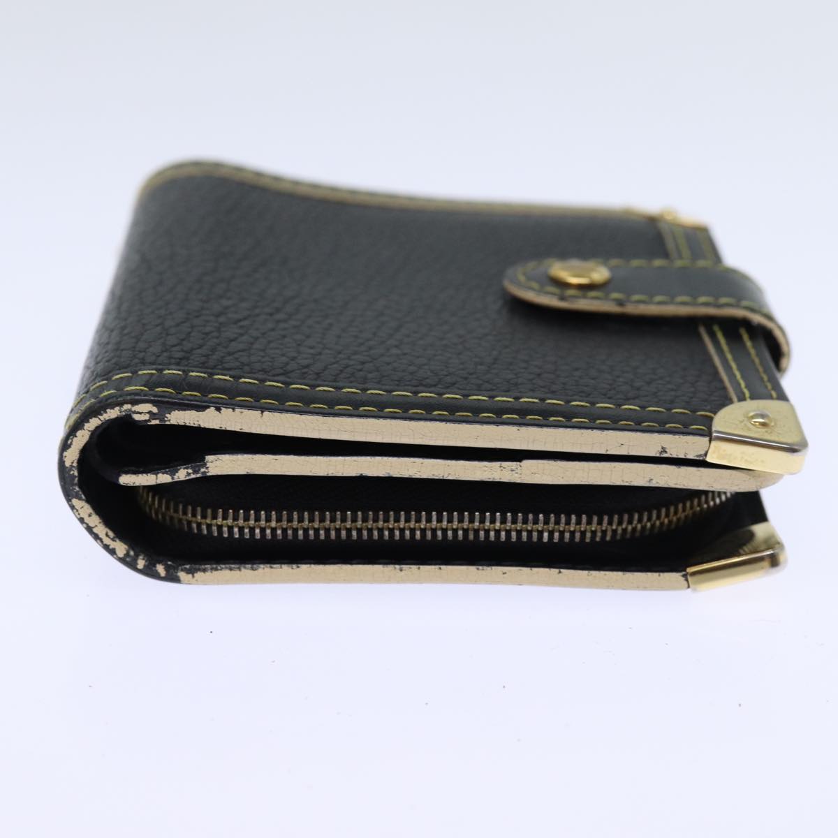 Louis Vuitton Suhari Black Leather Wallet (Pre-Owned)