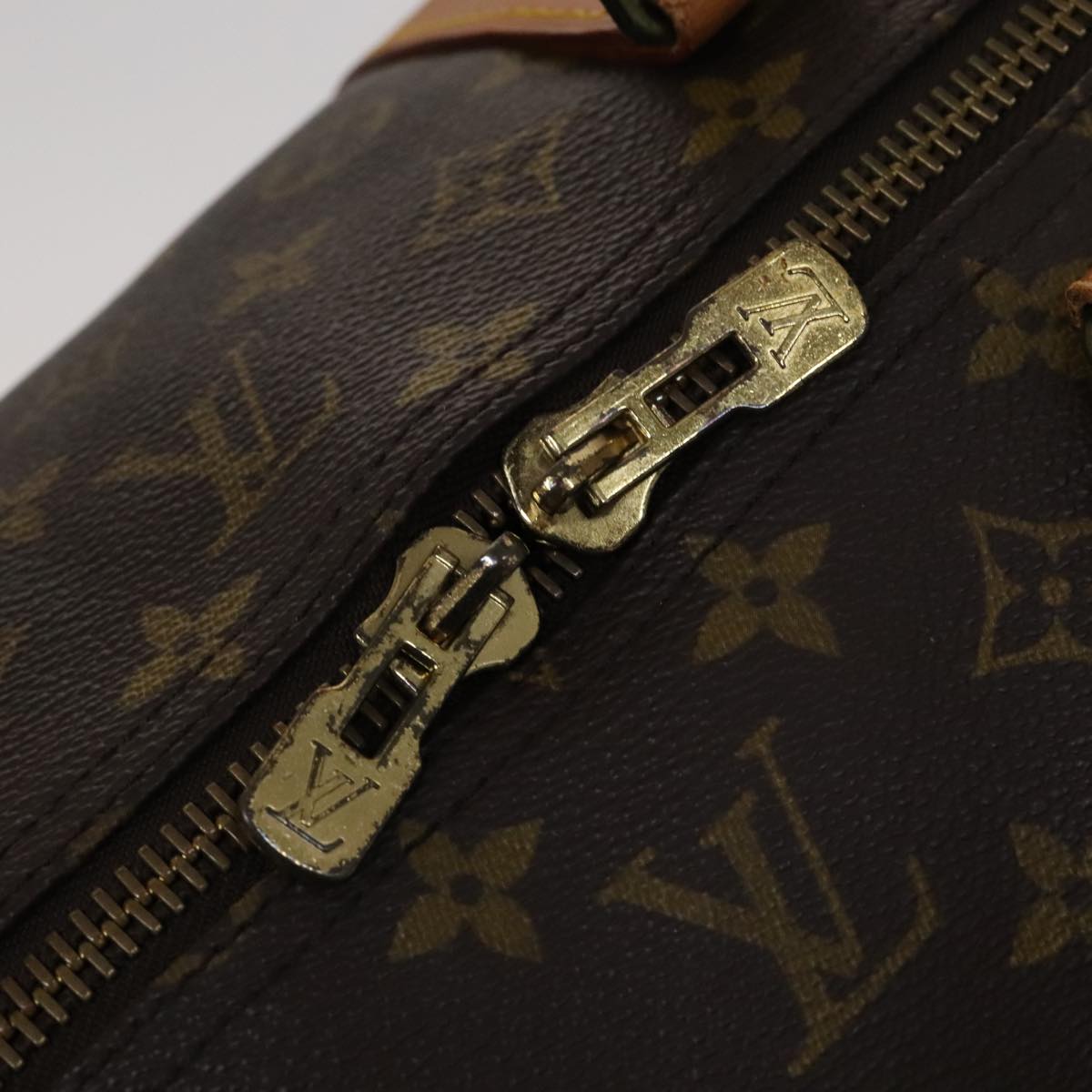 Louis Vuitton Keepall 60 Brown Canvas Travel Bag (Pre-Owned)