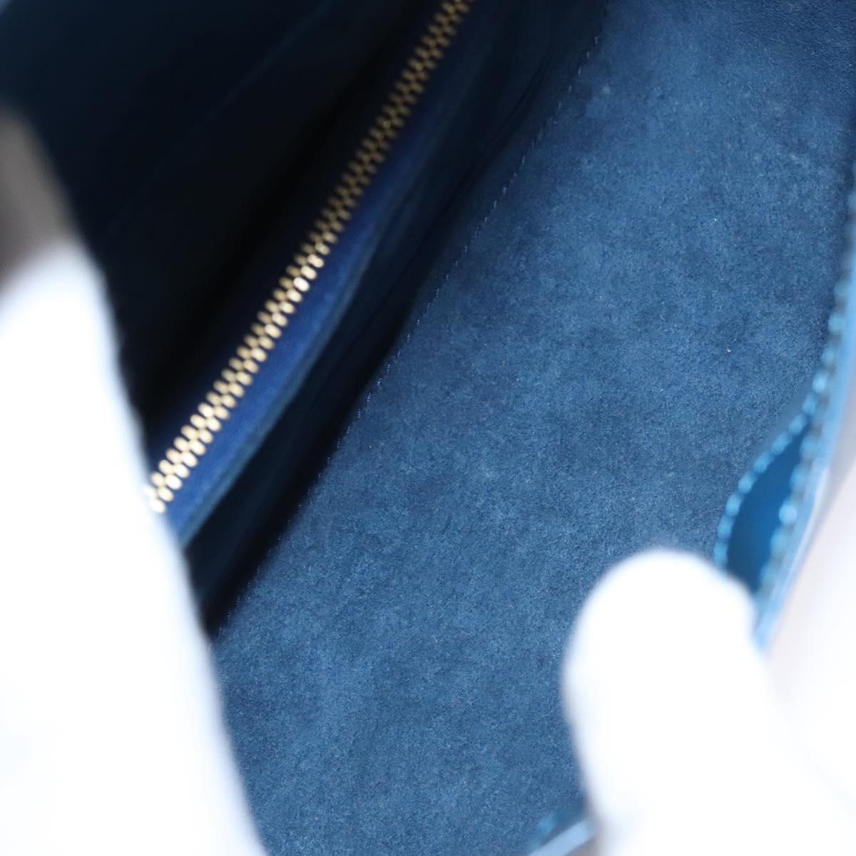 Louis Vuitton Grenelle Blue Leather Shoulder Bag (Pre-Owned)