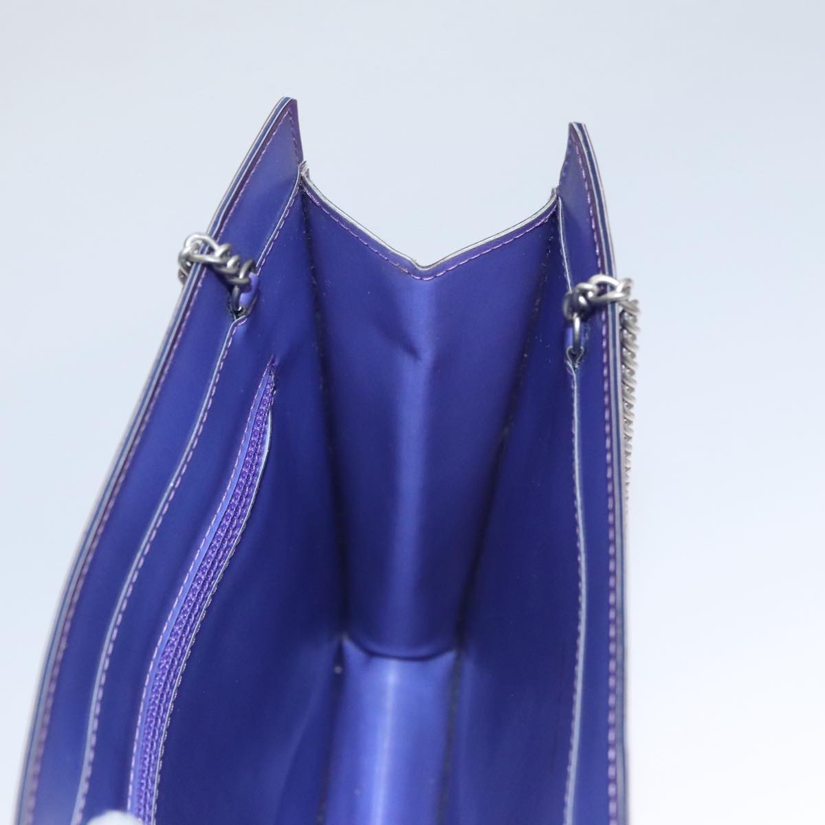 Chanel Coco Mark Purple Vinyl Tote Bag (Pre-Owned)