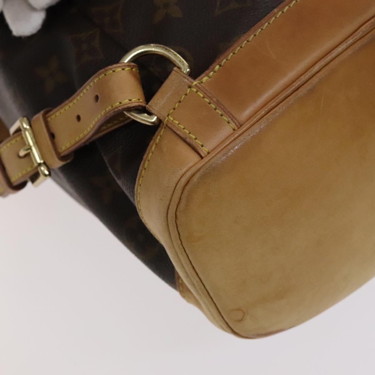 Louis Vuitton Montsouris Mm Brown Canvas Backpack Bag (Pre-Owned)