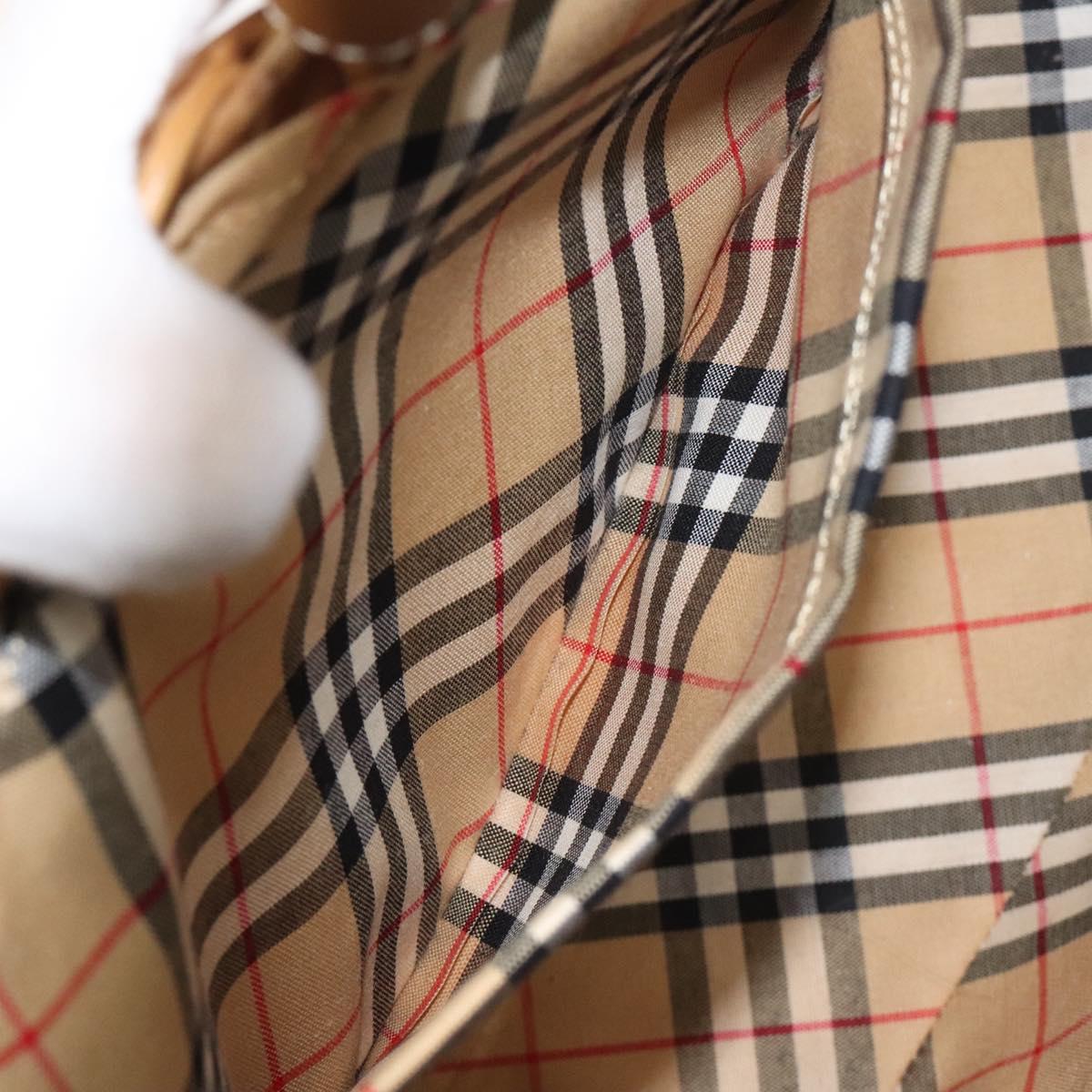 Burberry Beige, Brown Wicker Tote Bag (Pre-Owned)