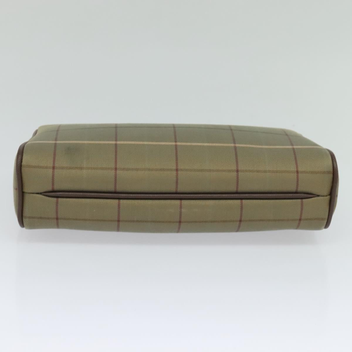 Burberry Nova Check Beige Canvas Clutch Bag (Pre-Owned)