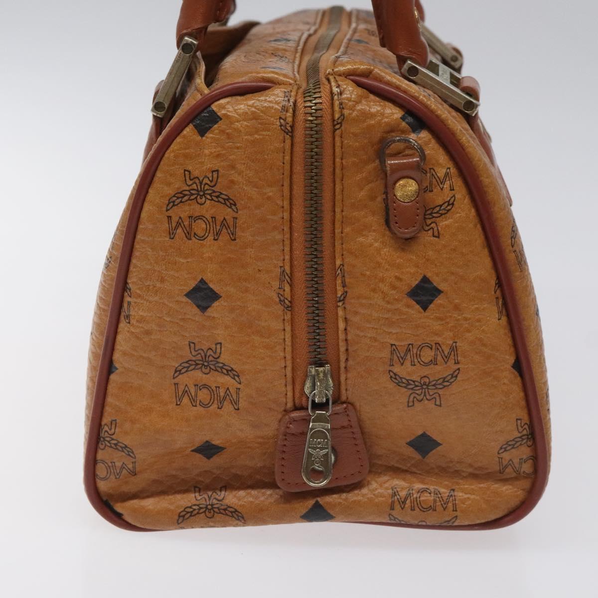 MCM Visetos Brown Canvas Handbag (Pre-Owned)