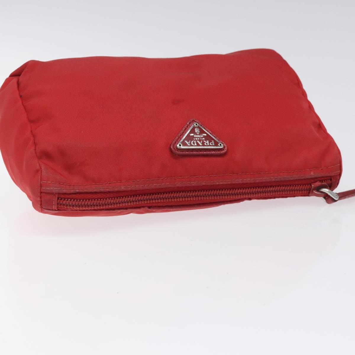 Prada Red Synthetic Clutch Bag (Pre-Owned)
