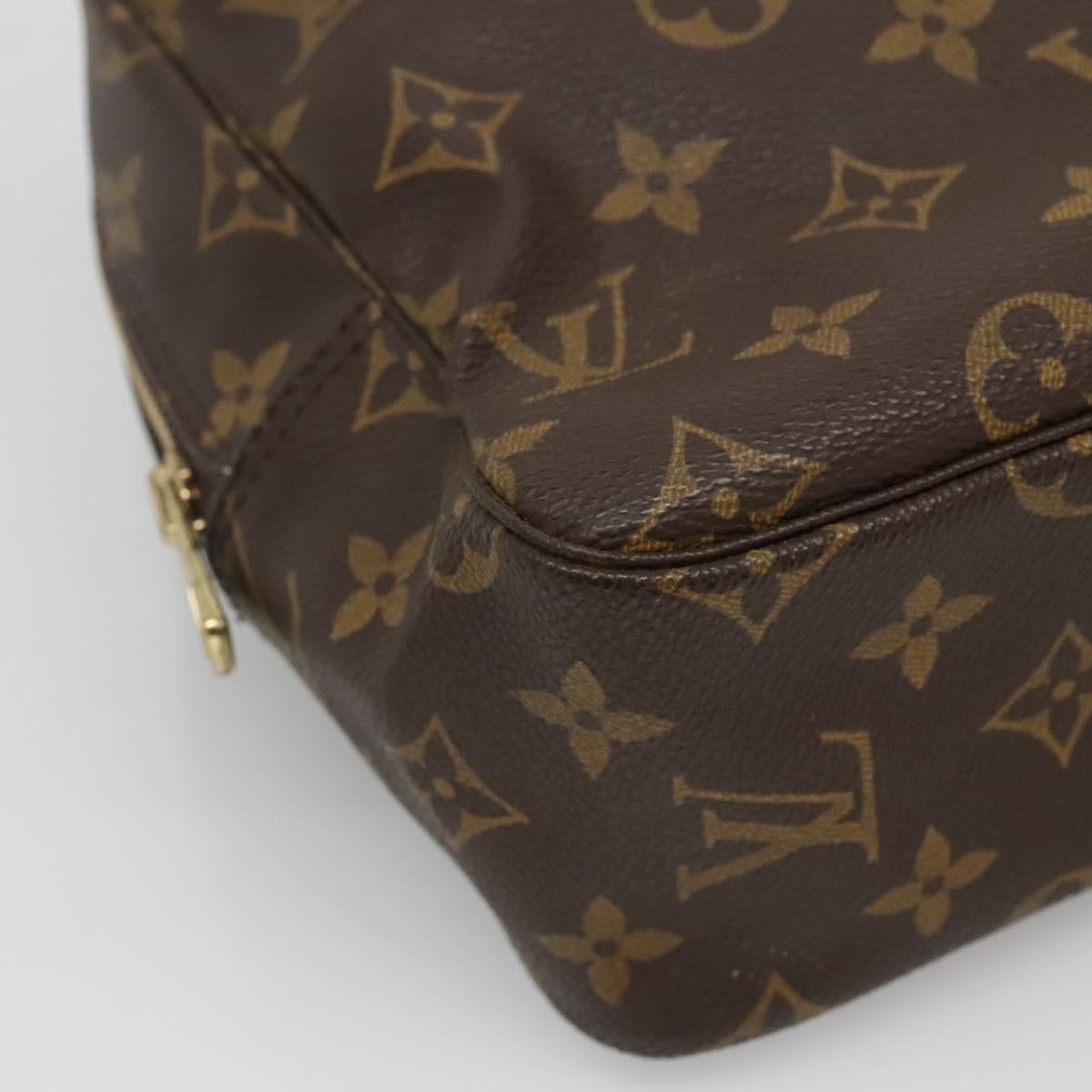 Louis Vuitton Trousse Toilette 28 Brown Canvas Clutch Bag (Pre-Owned)