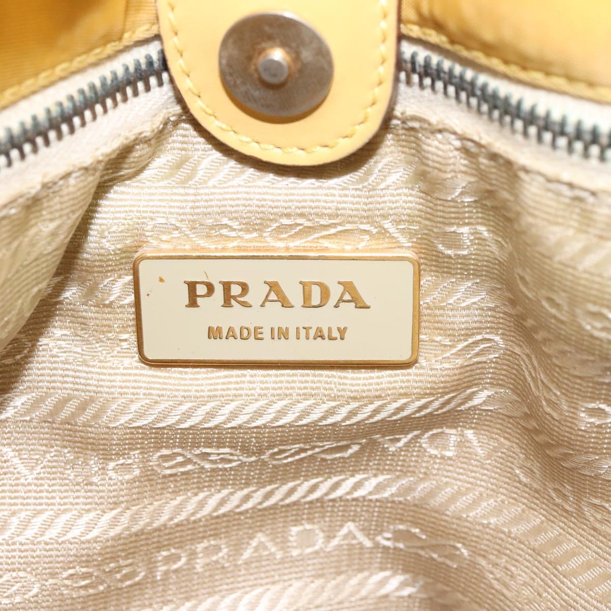 Prada Re-Nylon Yellow Synthetic Tote Bag (Pre-Owned)