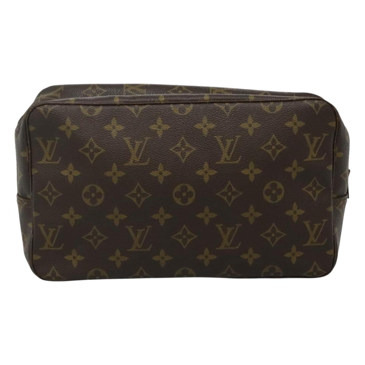 Louis Vuitton Trousse Toilette 28 Brown Canvas Clutch Bag (Pre-Owned)