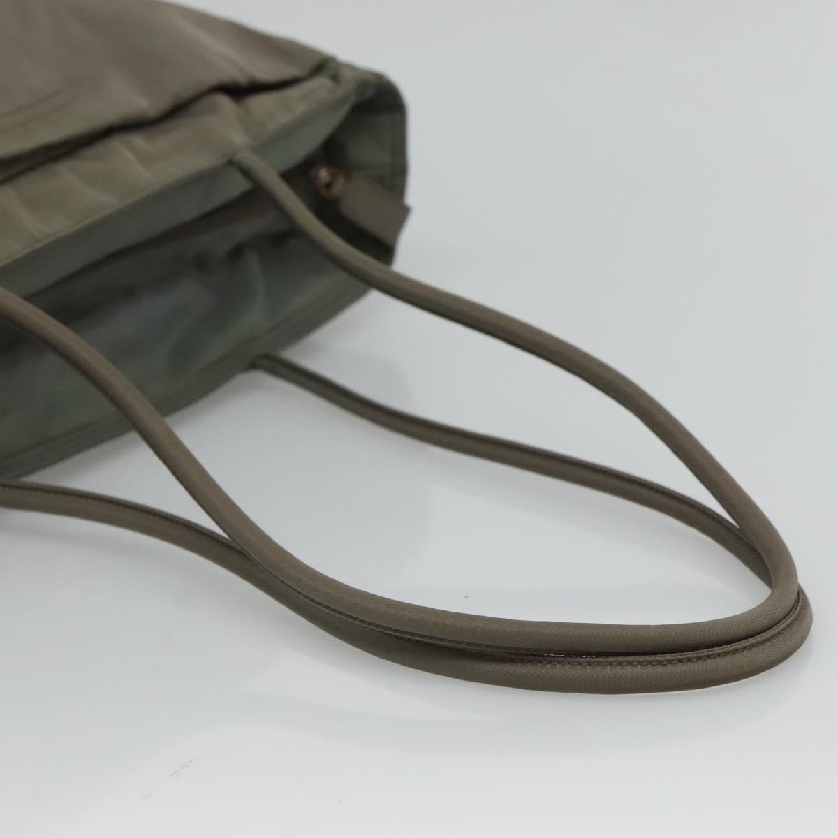 Prada Shopping Khaki Synthetic Tote Bag (Pre-Owned)
