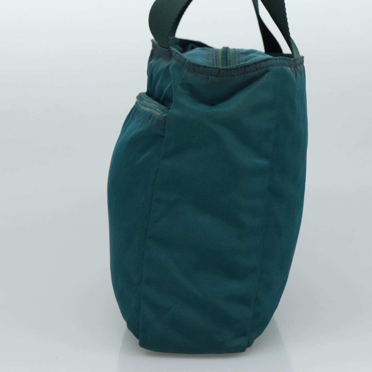 Prada Re-Nylon Blue Canvas Tote Bag (Pre-Owned)