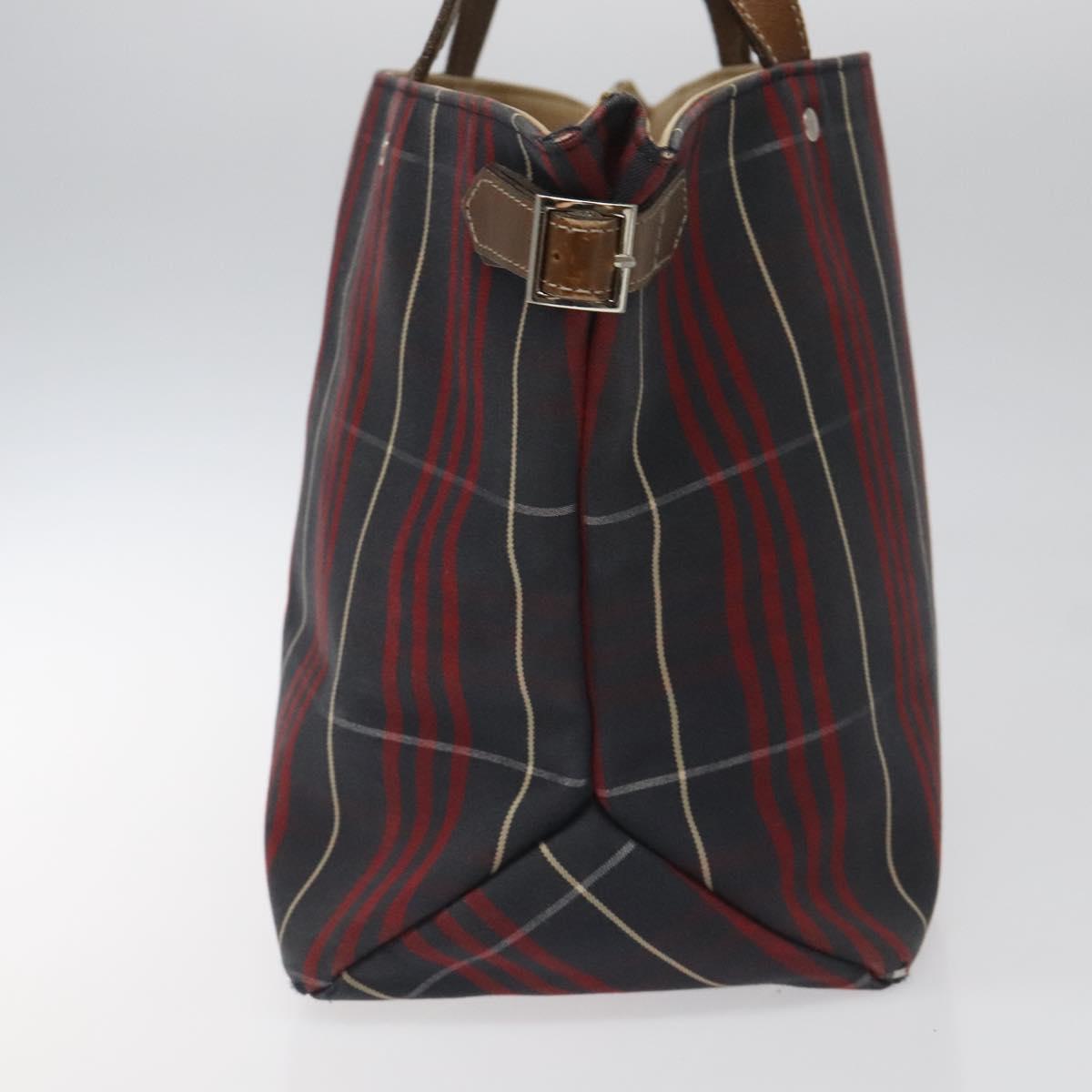 Burberry Nova Check Red Canvas Tote Bag (Pre-Owned)