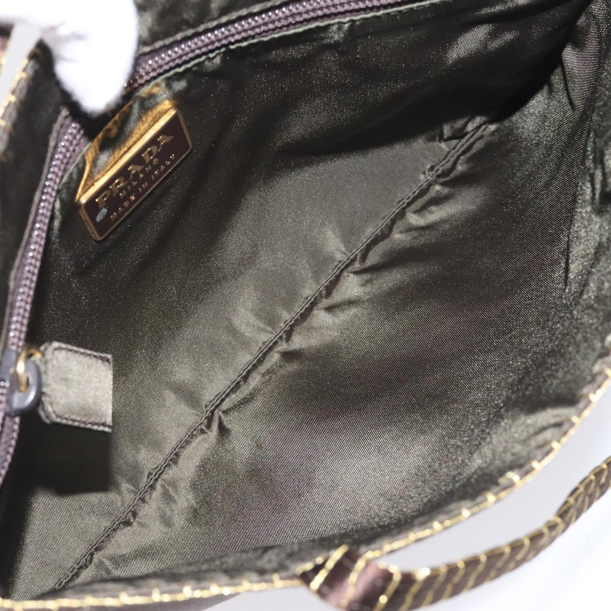 Prada Brown Synthetic Handbag (Pre-Owned)