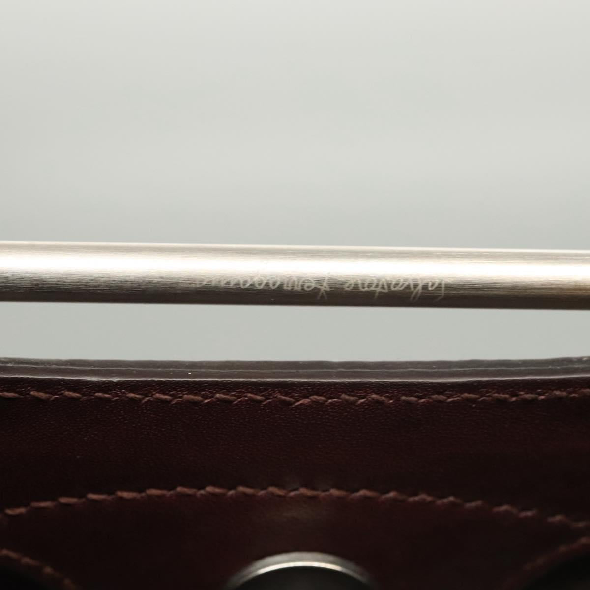 Salvatore Ferragamo Iconic Top Handle Brown Leather Handbag (Pre-Owned)