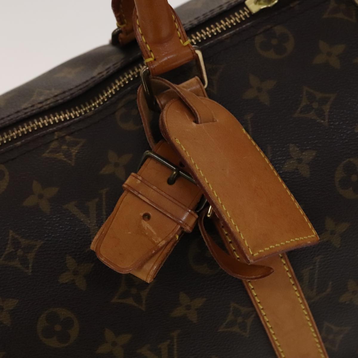 Louis Vuitton Keepall 45 Brown Canvas Travel Bag (Pre-Owned)
