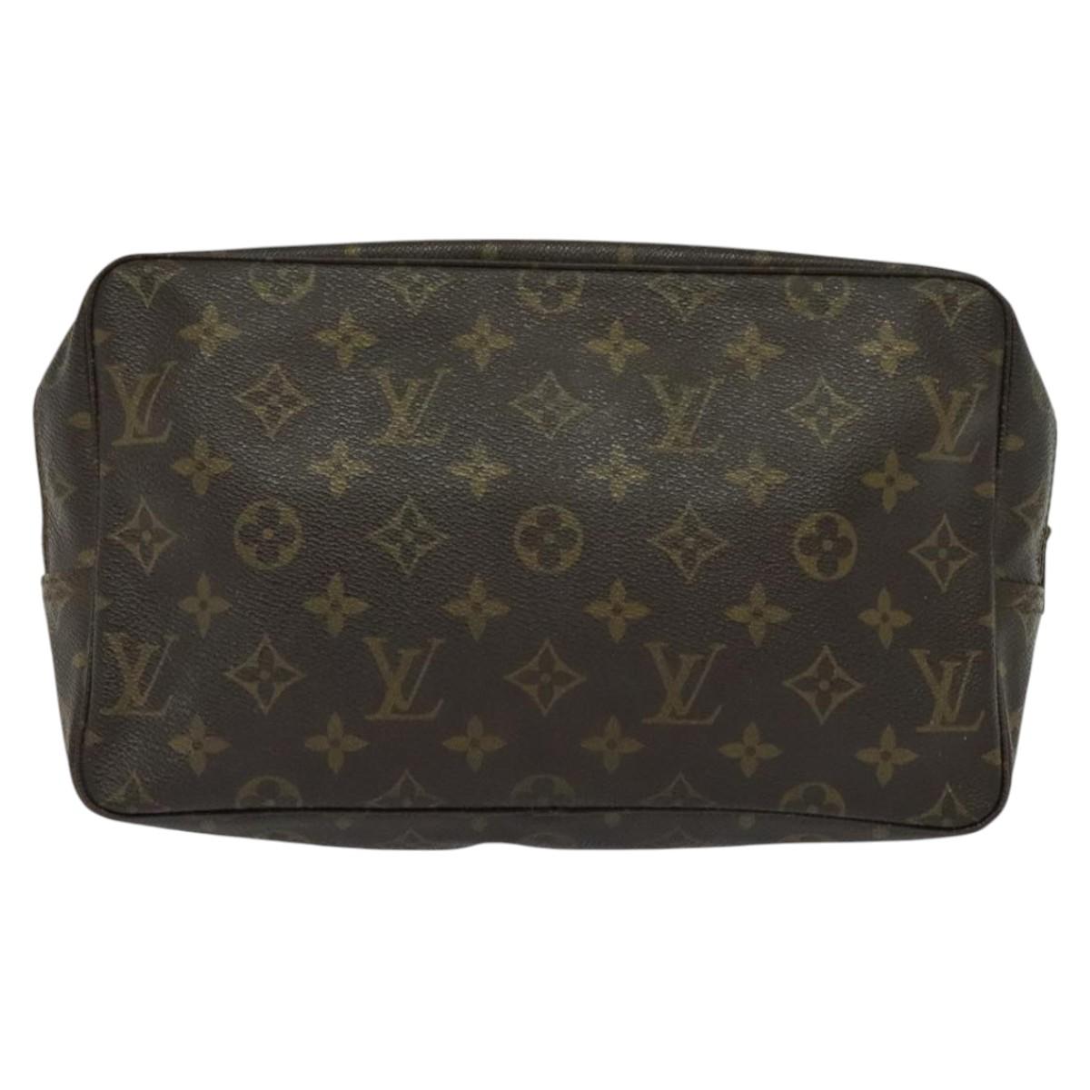 Louis Vuitton Trousse Toilette 28 Brown Canvas Clutch Bag (Pre-Owned)