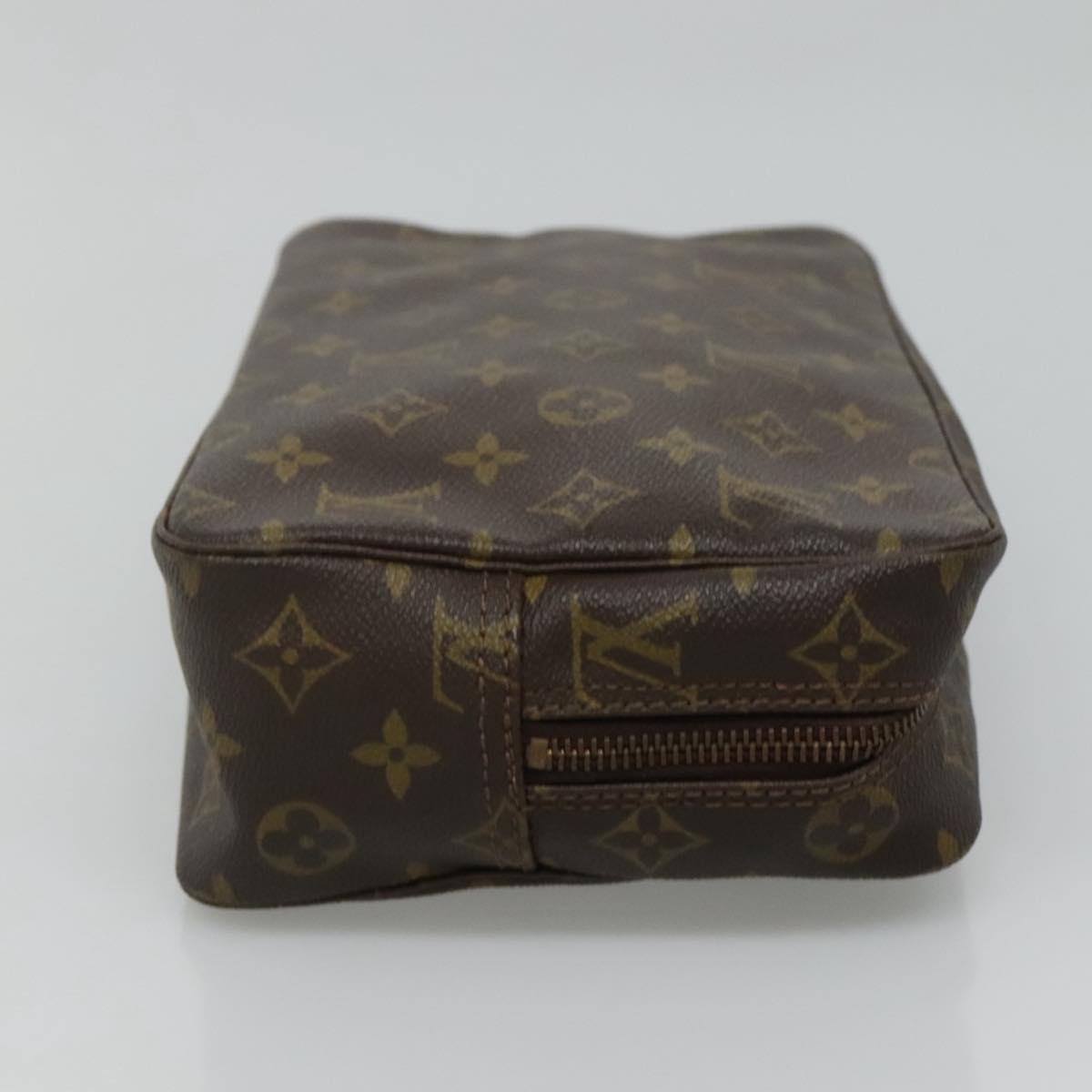 Louis Vuitton Trousse Toilette 28 Brown Canvas Clutch Bag (Pre-Owned)