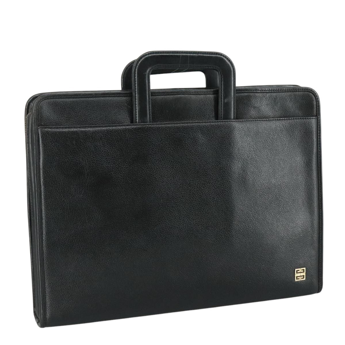 Givenchy Black Leather Briefcase Bag (Pre-Owned)