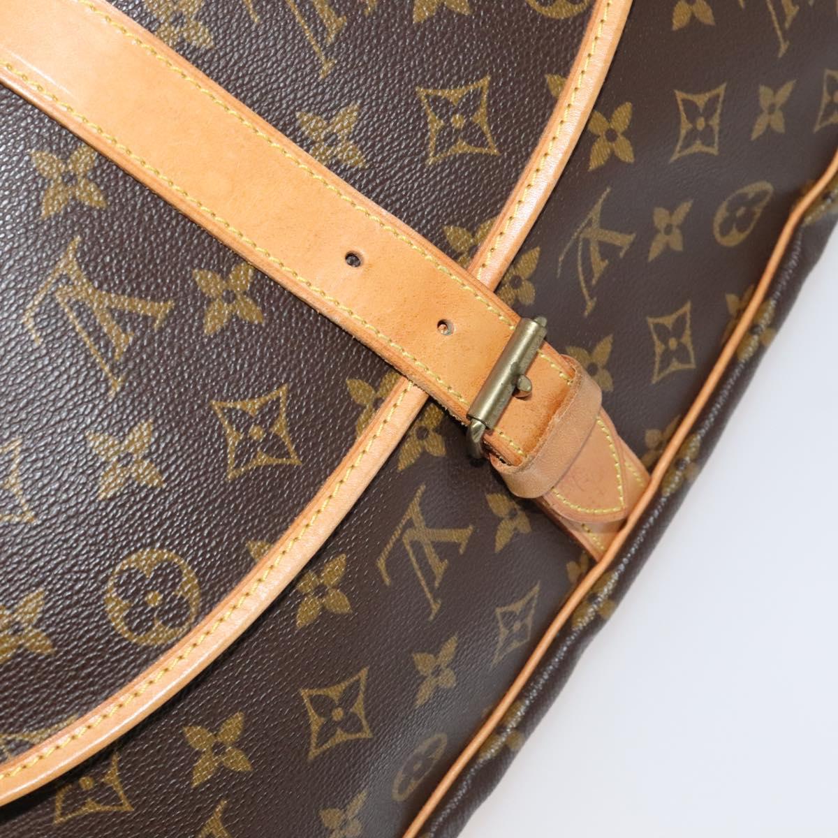 Louis Vuitton Saumur 35 Brown Canvas Shoulder Bag (Pre-Owned)