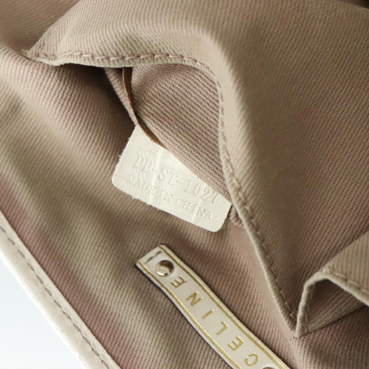 Céline Boogie Beige Canvas Handbag (Pre-Owned)