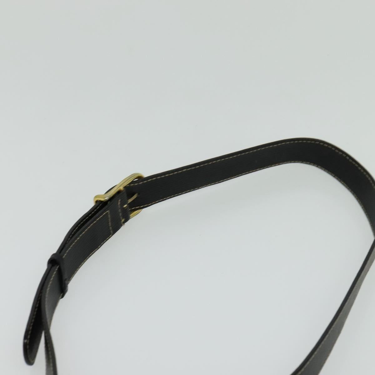 Céline Triomphe Vintage Black Leather Shoulder Bag (Pre-Owned)