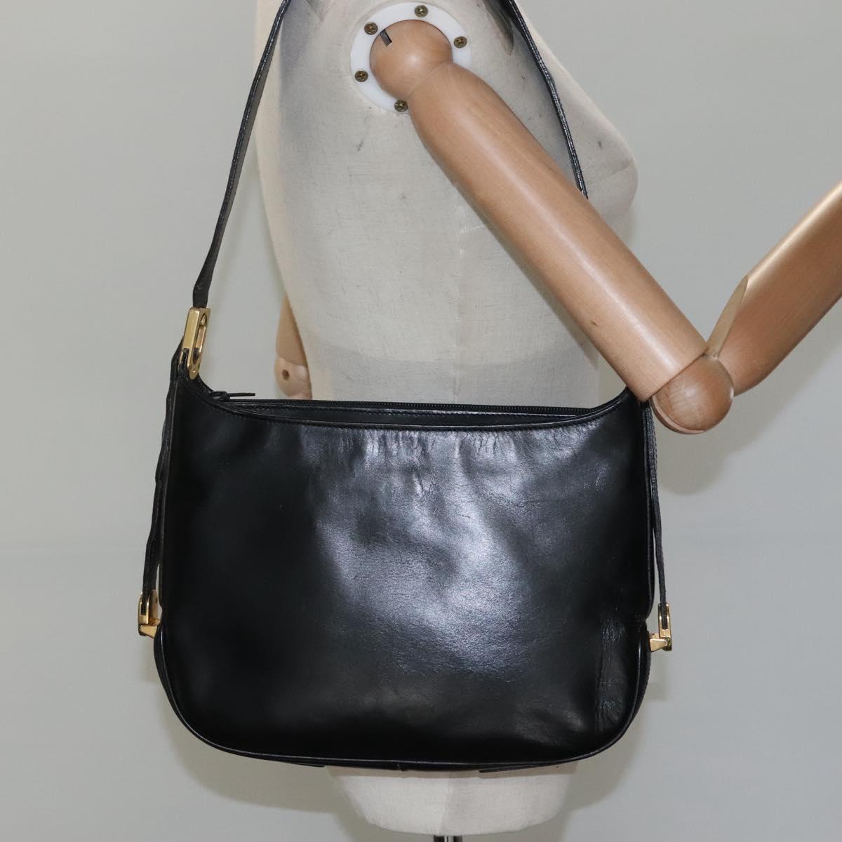 Bally Black Leather Shoulder Bag (Pre-Owned)