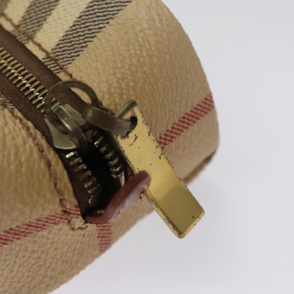 Burberry Nova Check Beige Canvas Clutch Bag (Pre-Owned)