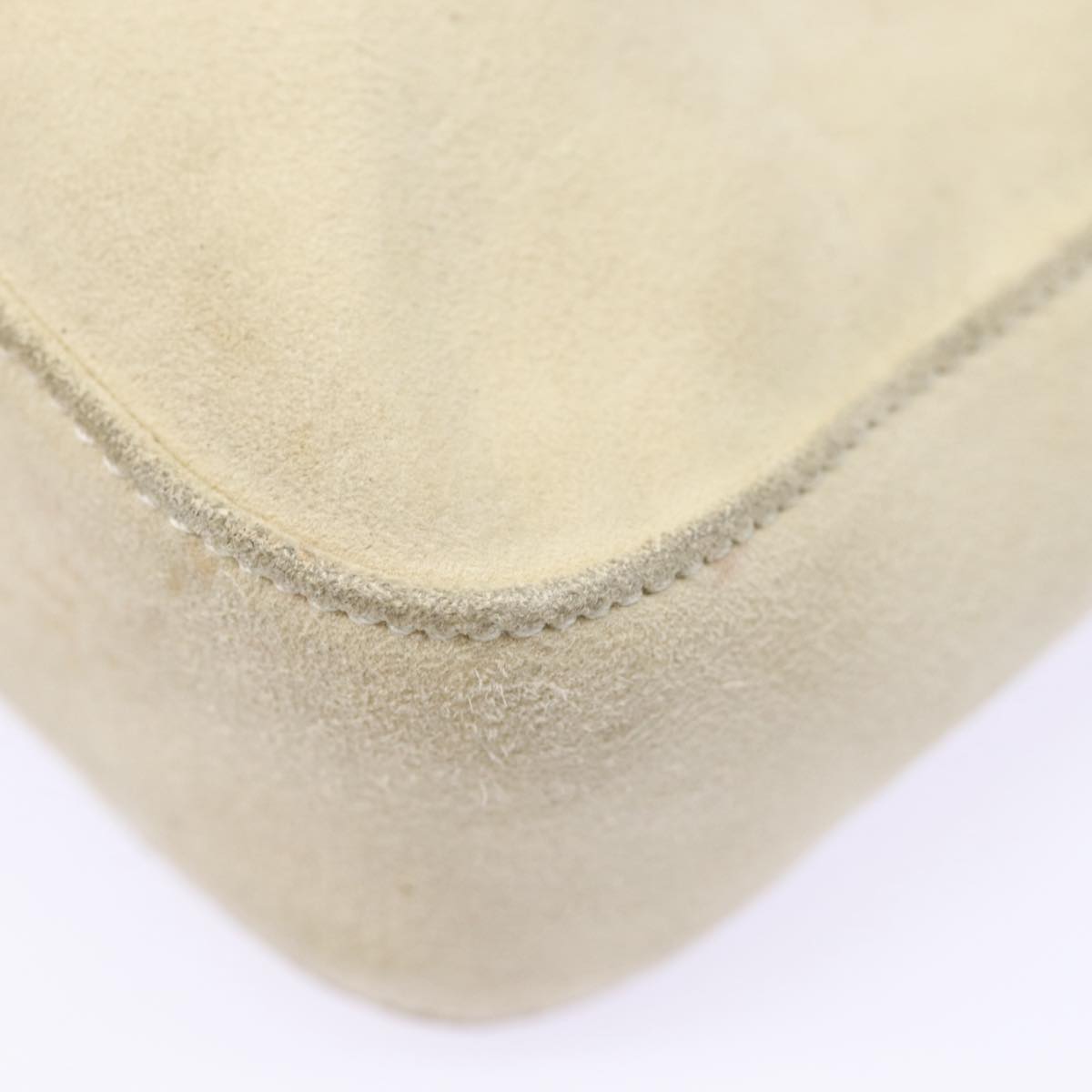 Prada Beige Suede Shoulder Bag (Pre-Owned)