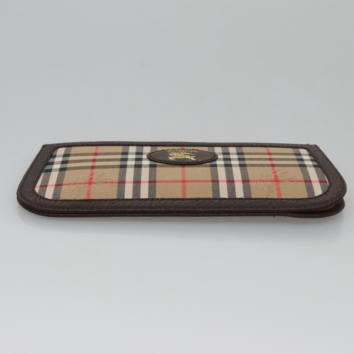 Burberry Nova Check Beige Canvas Wallet (Pre-Owned)