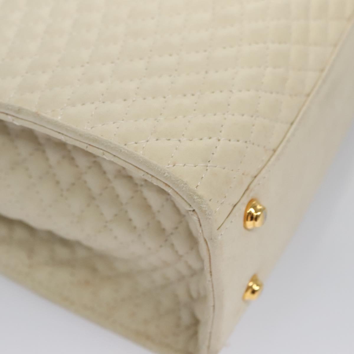 Bally White Leather Handbag (Pre-Owned)