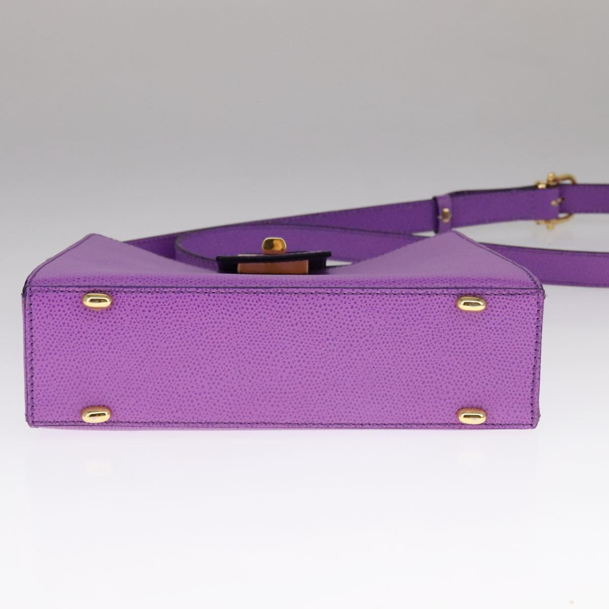 Céline Purple Leather Shoulder Bag (Pre-Owned)