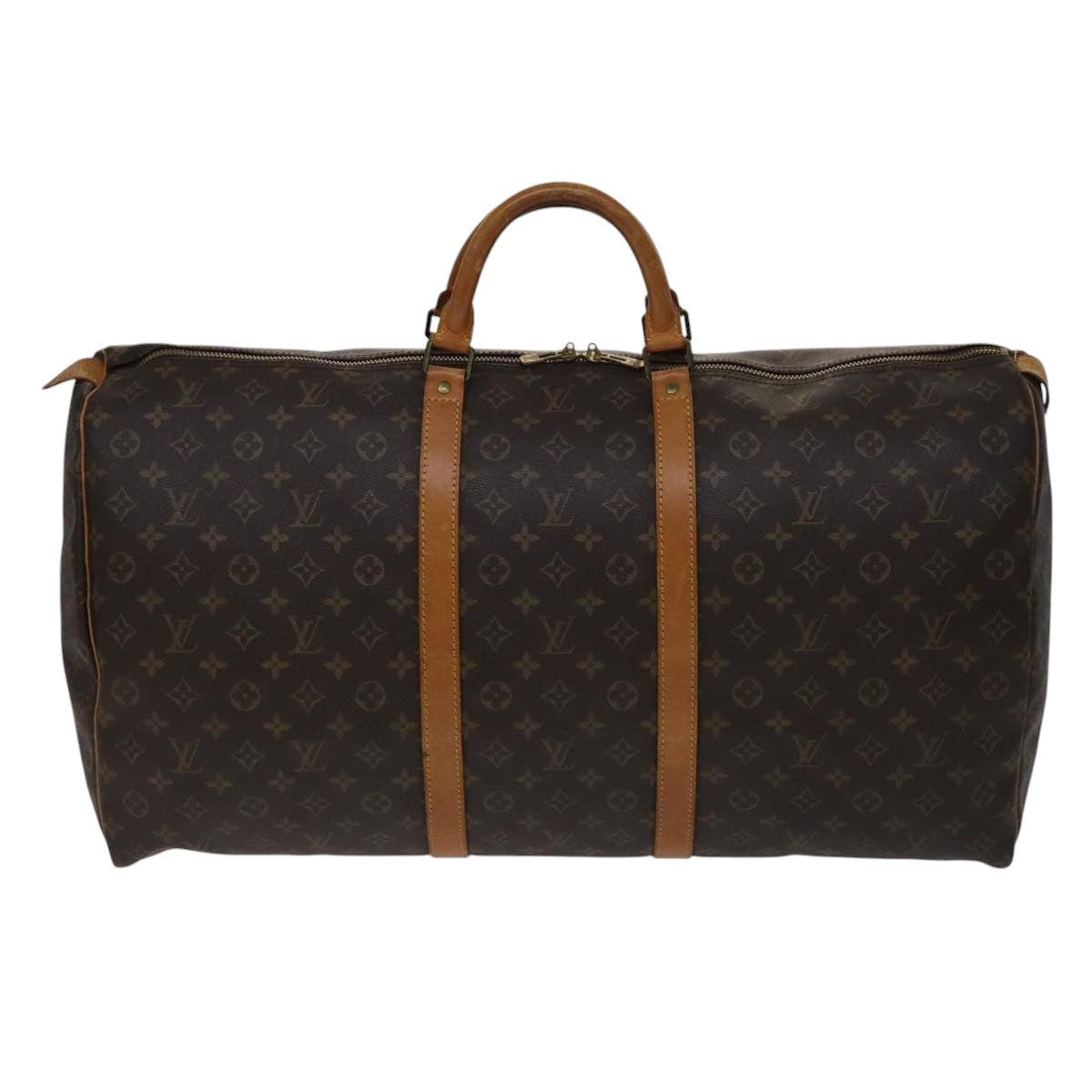 Louis Vuitton Keepall 60 Brown Canvas Travel Bag (Pre-Owned)