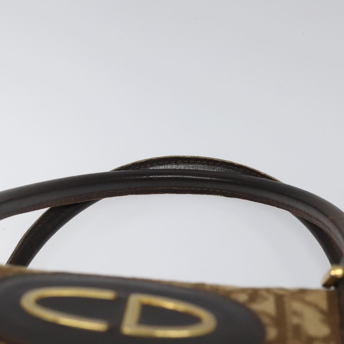 Dior Trotter Brown Canvas Handbag (Pre-Owned)