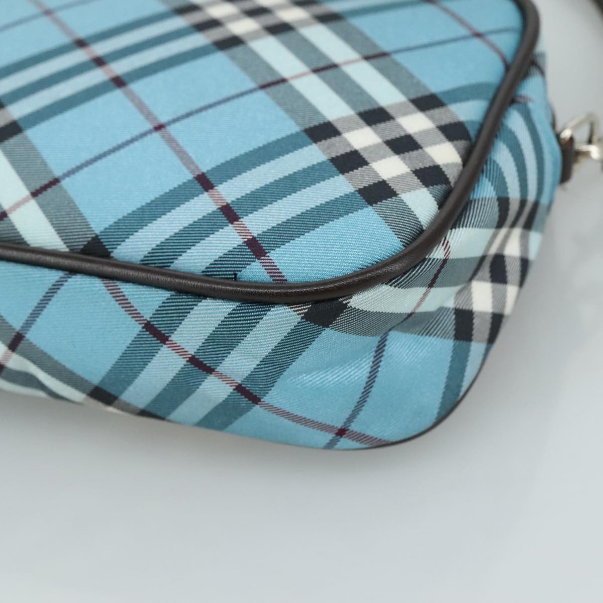Burberry Blue Label Blue Canvas Clutch Bag (Pre-Owned)