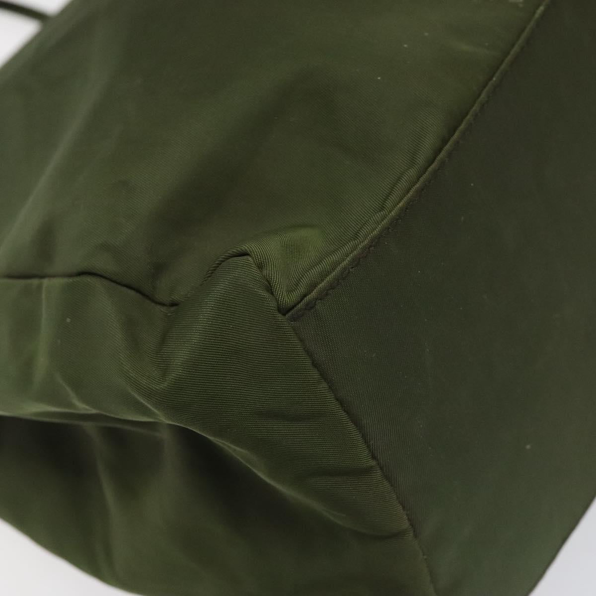Prada Khaki Synthetic Tote Bag (Pre-Owned)