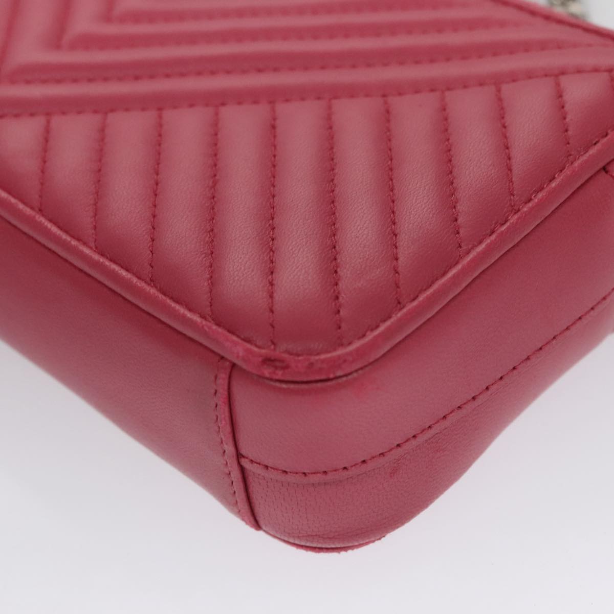 Prada Nappa Gauffré Pink Leather Shoulder Bag (Pre-Owned)