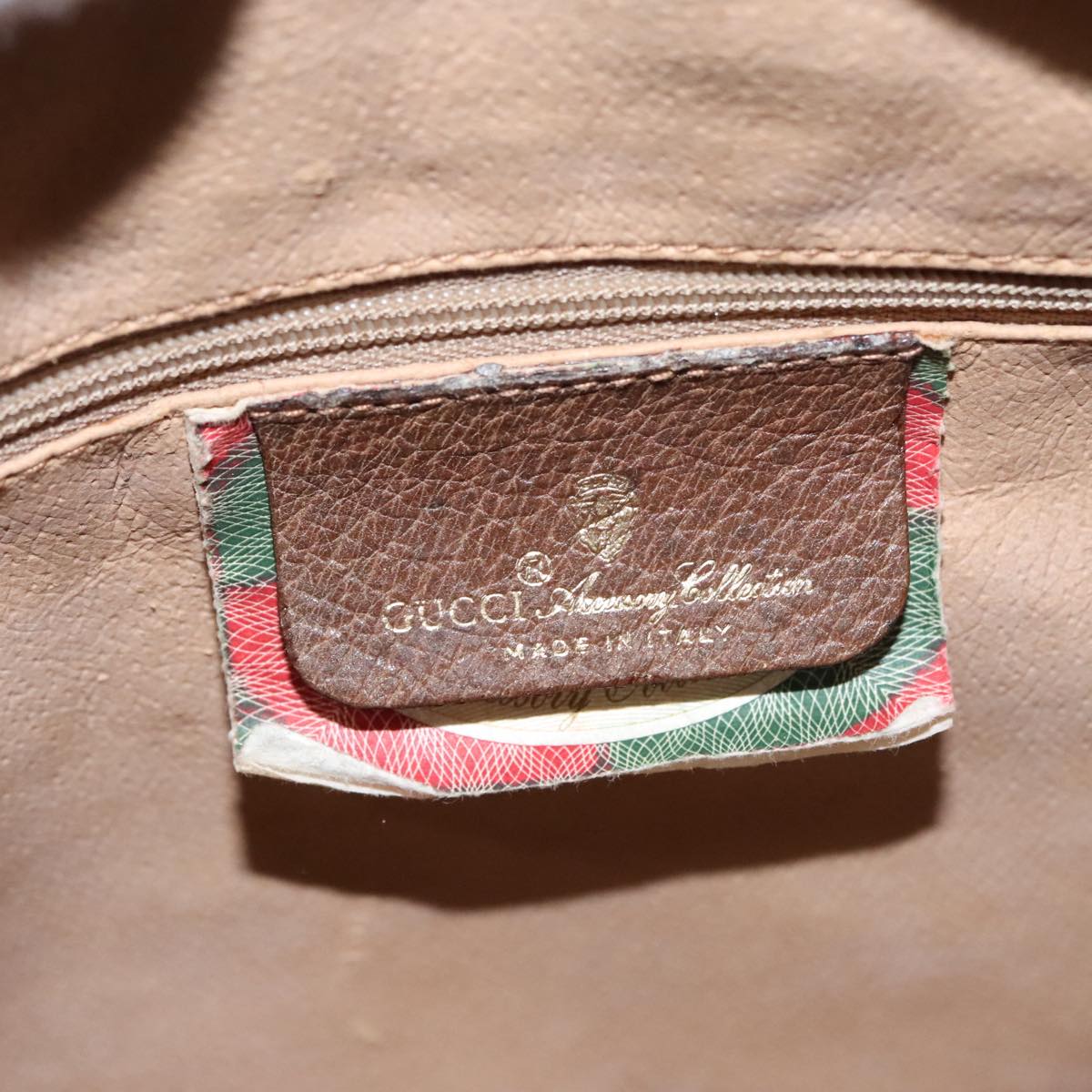 Gucci Sherry Beige Canvas Travel Bag (Pre-Owned)