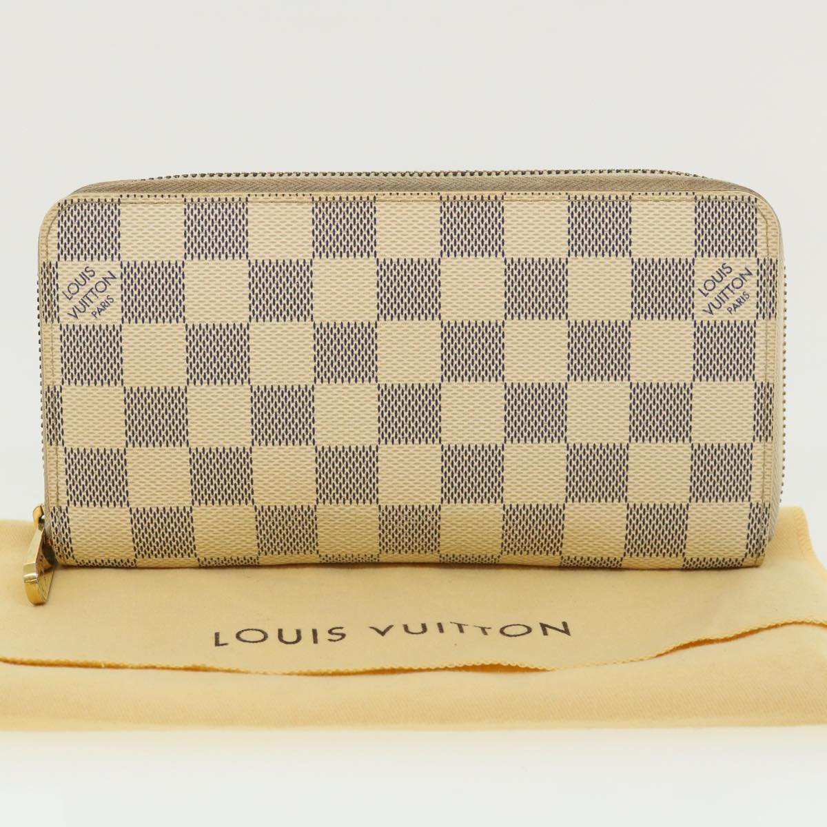 Louis Vuitton Zippy Wallet Turquoise Canvas Wallet (Pre-Owned)