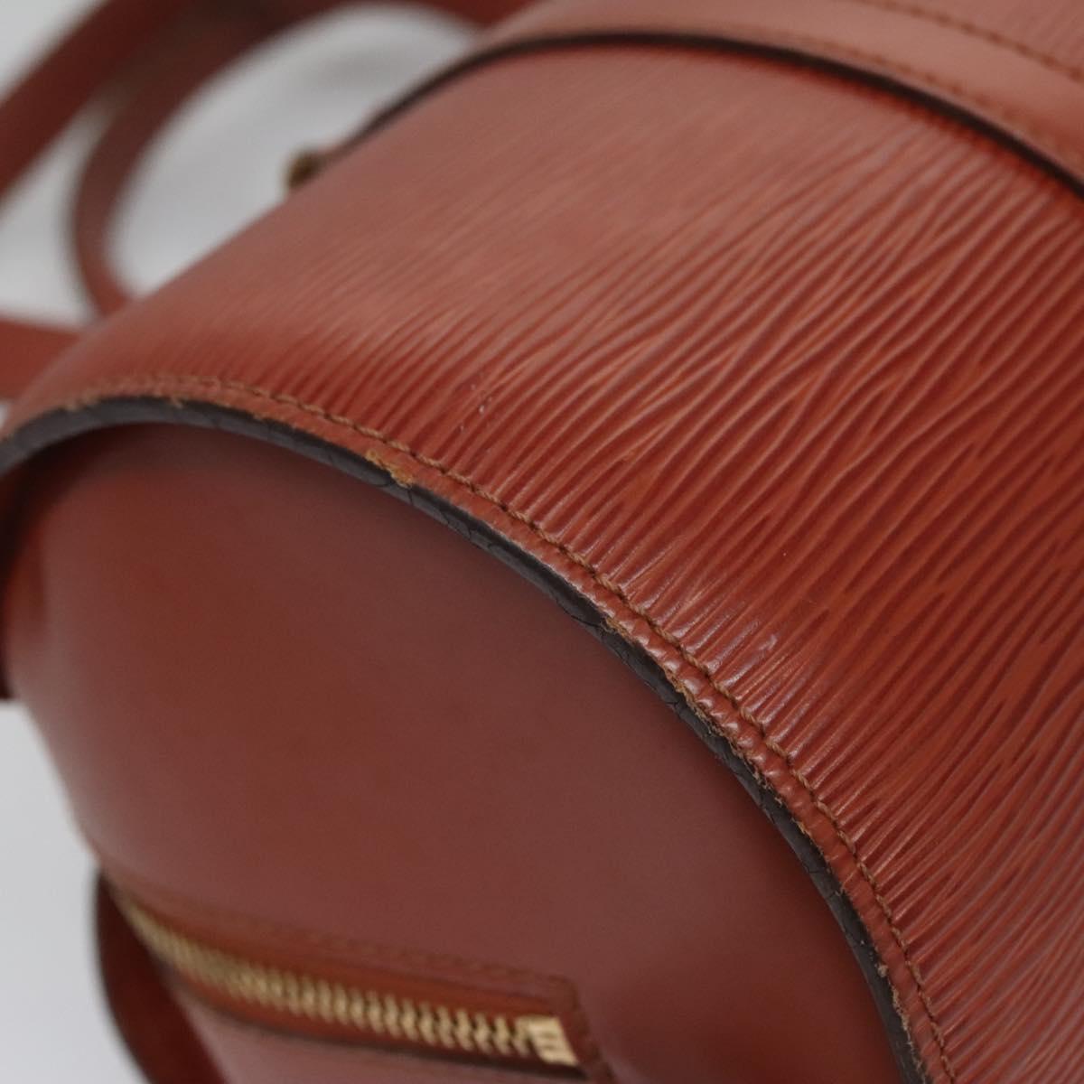 Louis Vuitton Soufflot Brown Leather Handbag (Pre-Owned)