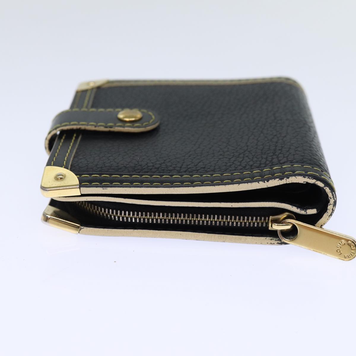 Louis Vuitton Suhari Black Leather Wallet (Pre-Owned)