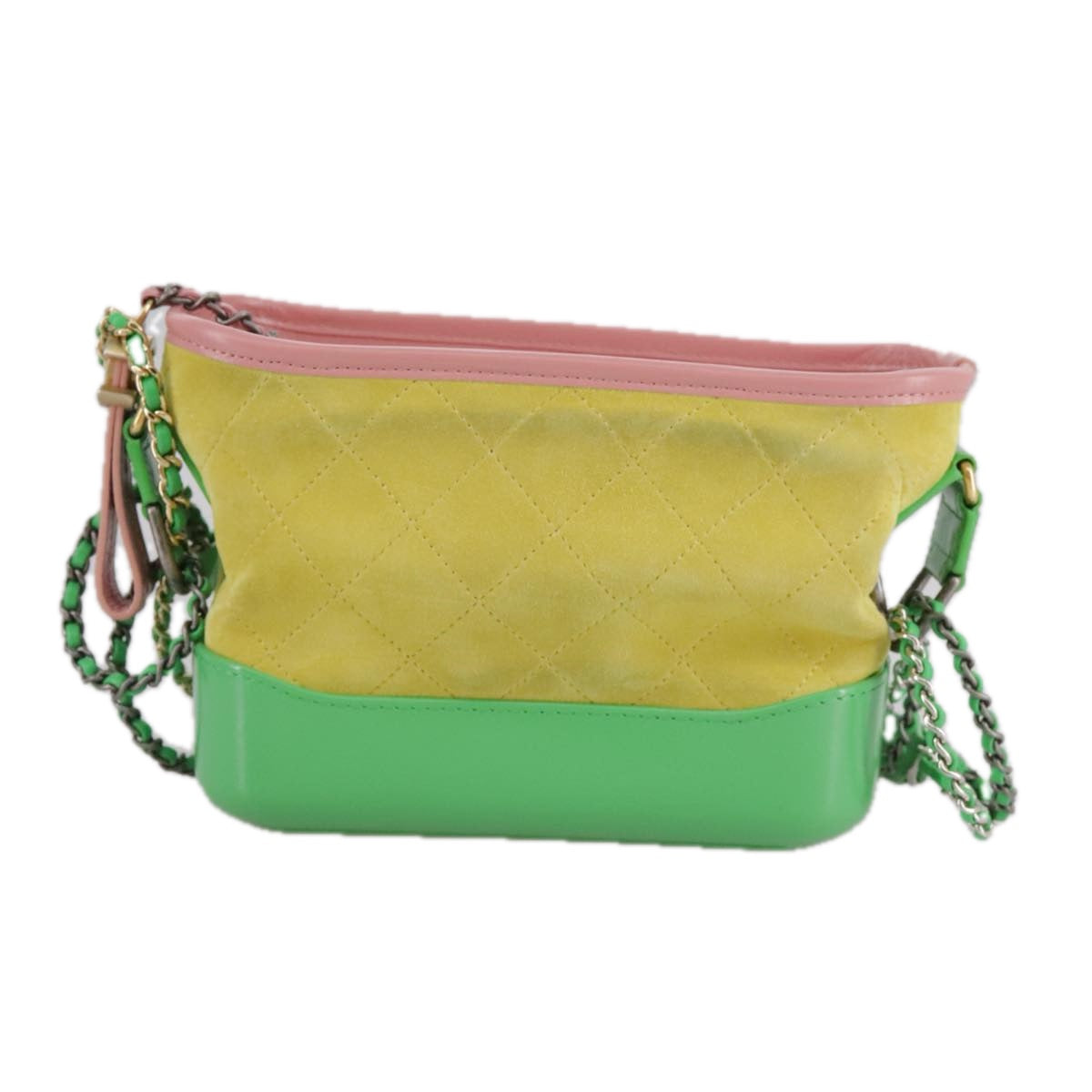 Chanel Gabrielle Yellow Suede Shoulder Bag (Pre-Owned)