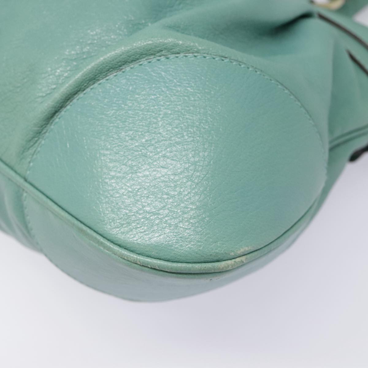 Salvatore Ferragamo Marisa Green Leather Shoulder Bag (Pre-Owned)