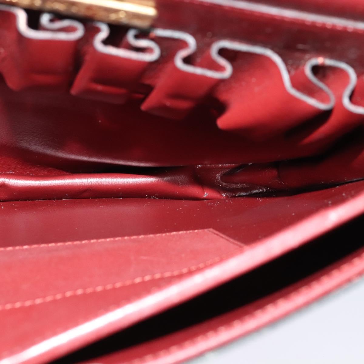 Cartier Must De Cartier Burgundy Suede Shoulder Bag (Pre-Owned)