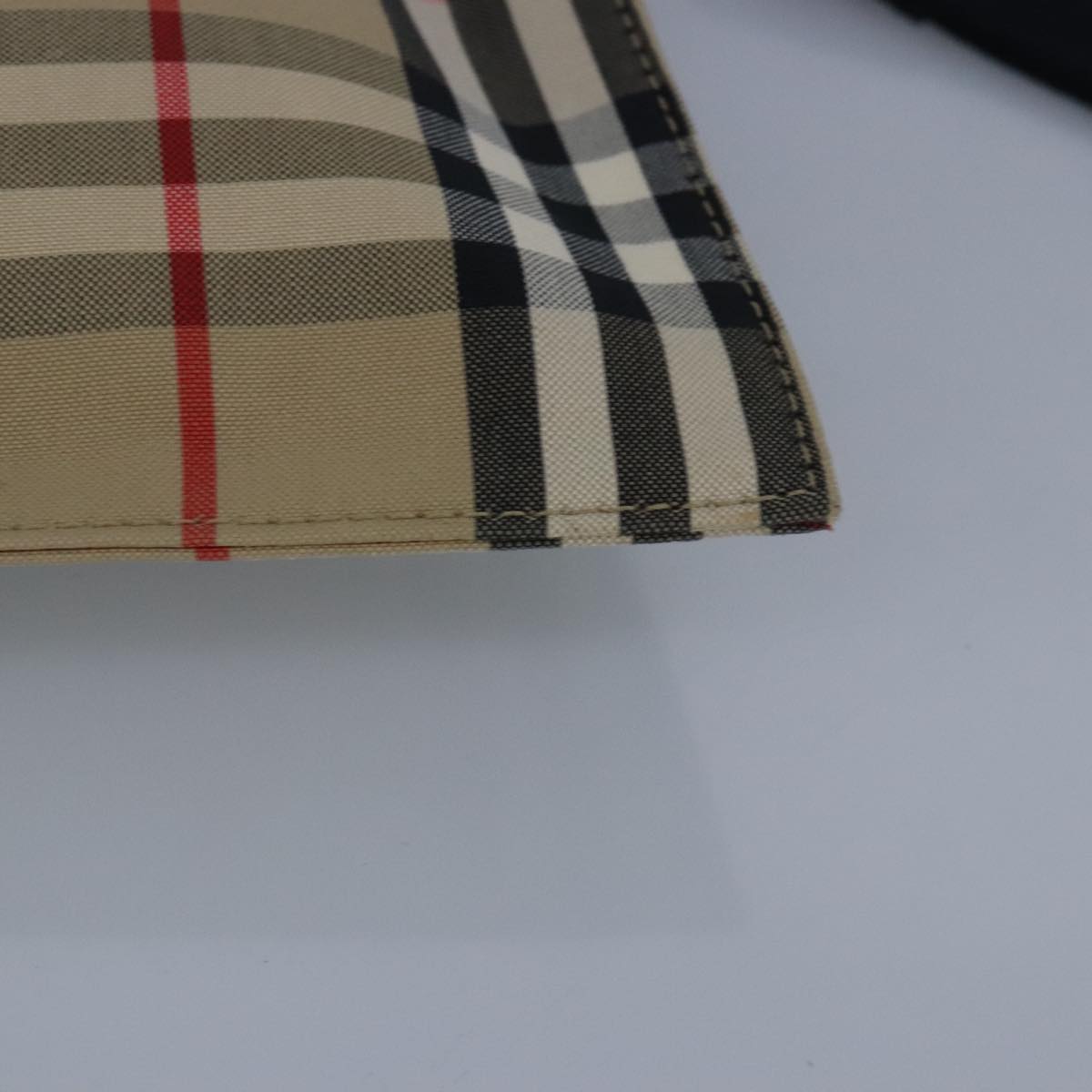 Burberry Nova Check Beige Canvas Clutch Bag (Pre-Owned)