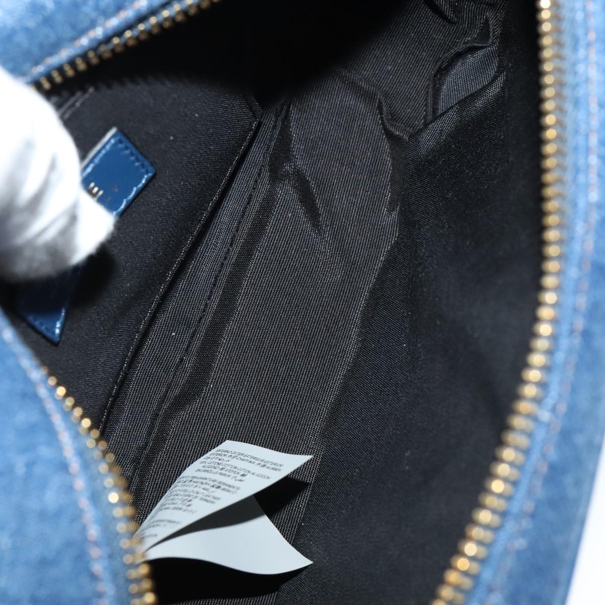 Versace Blue Denim - Jeans Shoulder Bag (Pre-Owned)