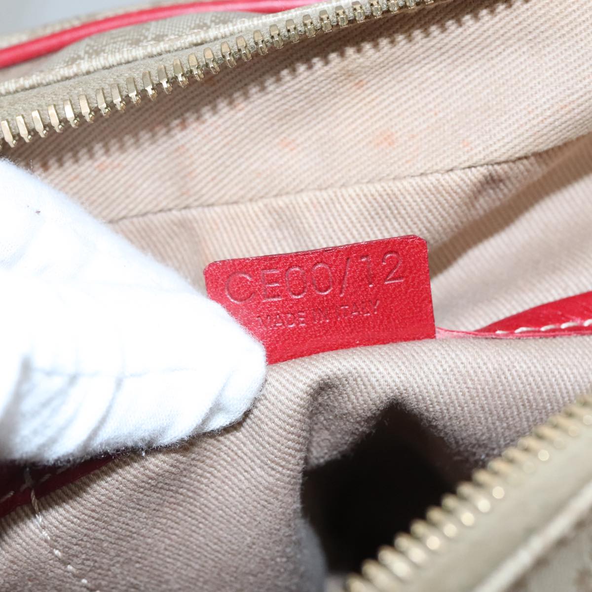 Céline Macadam Beige Canvas Handbag (Pre-Owned)