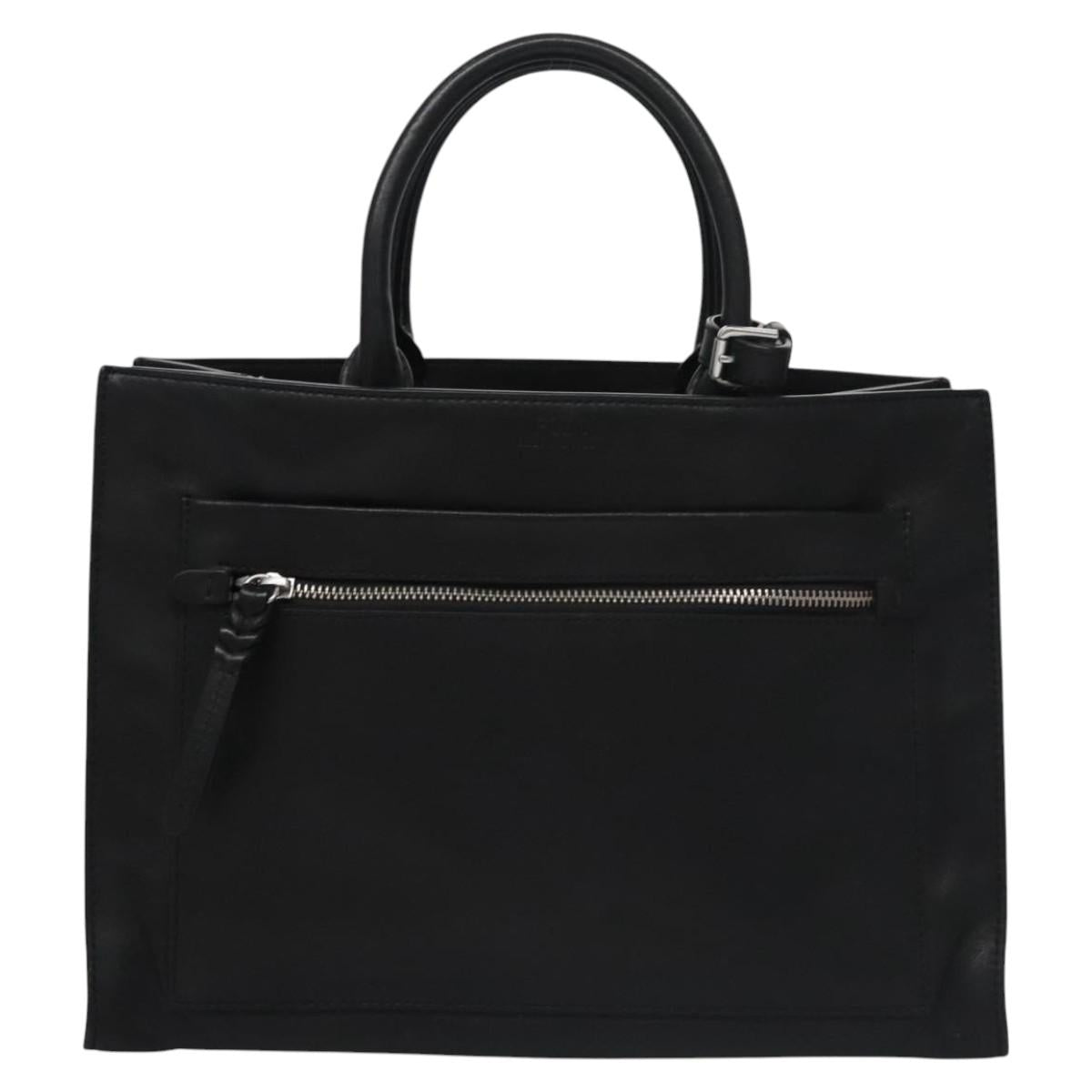 Ralph Lauren Polo Black Leather Tote Bag (Pre-Owned)