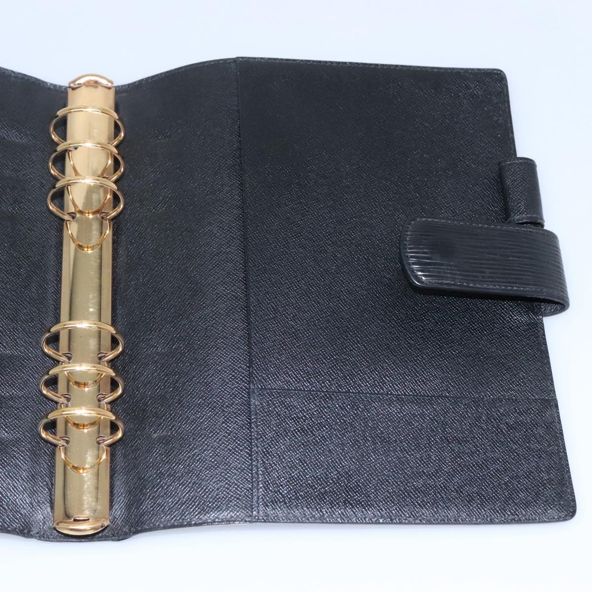 Louis Vuitton Agenda Cover Black Leather Wallet (Pre-Owned)