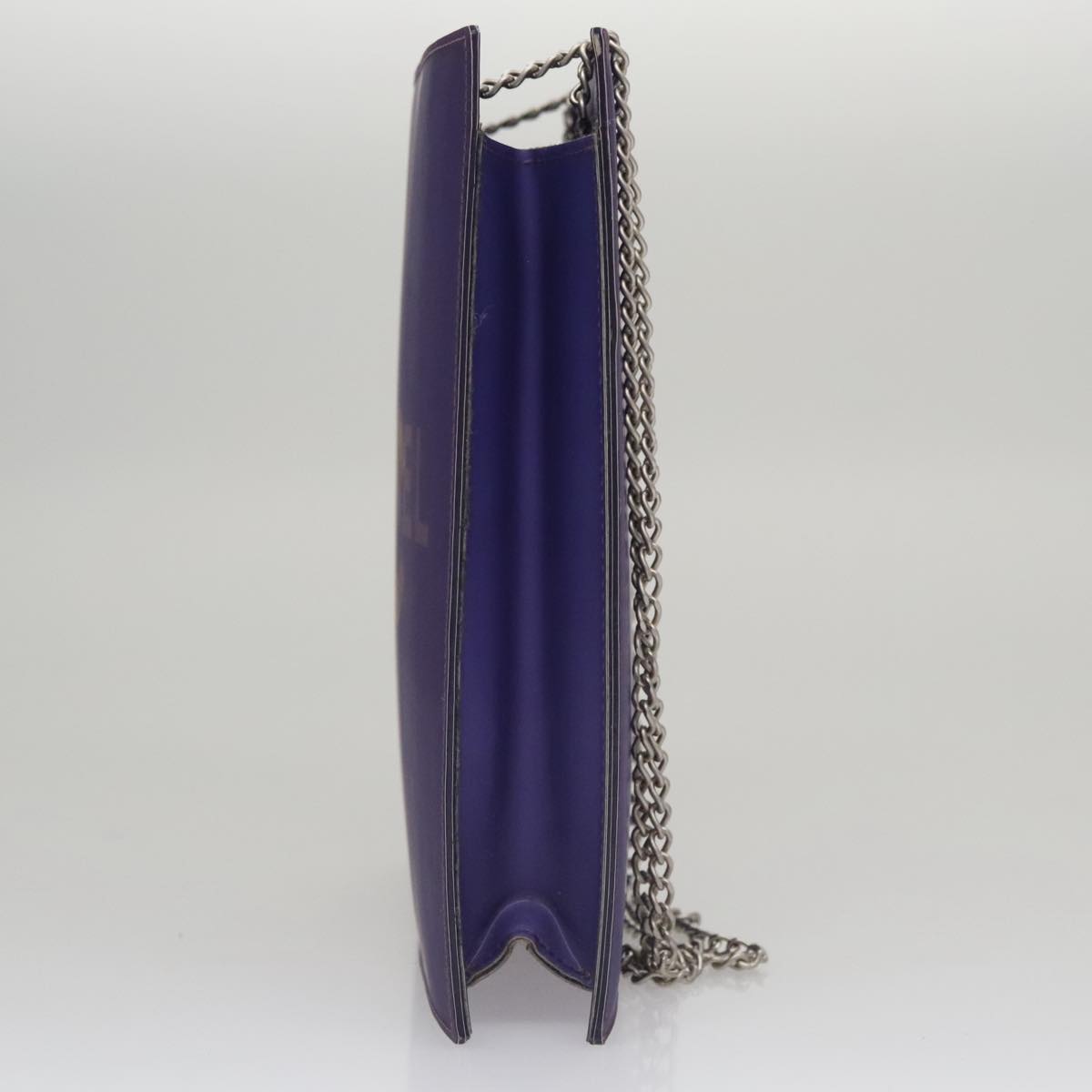 Chanel Coco Mark Purple Vinyl Tote Bag (Pre-Owned)